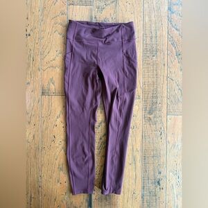 Burgundy Lululemon leggings. Size 6